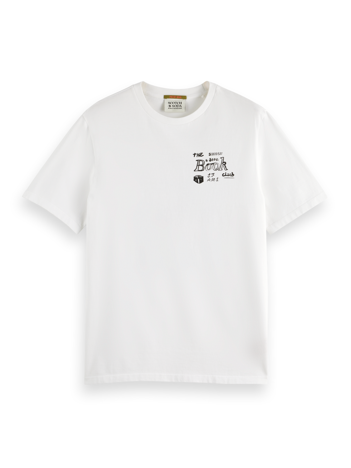 Scotch & Soda - Printed T-Shirt - Front/Back Art Tee - White