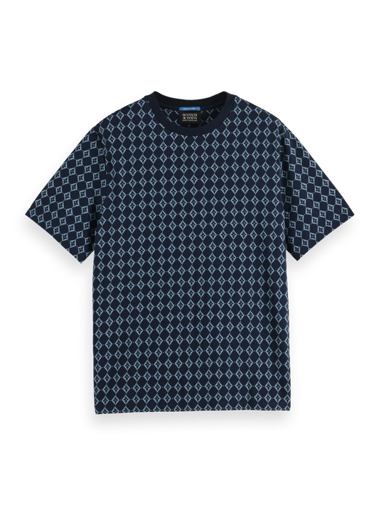 Scotch & Soda - Printed T-Shirt - Night Geo Flower