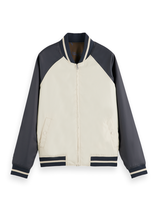 Scotch & Soda - Reversible Jacquard Bomber Jacket - Poetry Reading