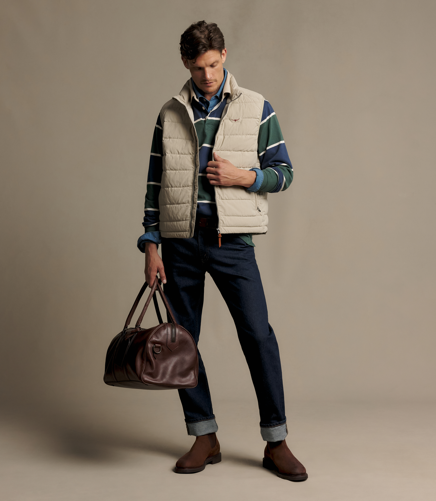 R. M. Williams - Rydal Padded Vest - Almond Beige