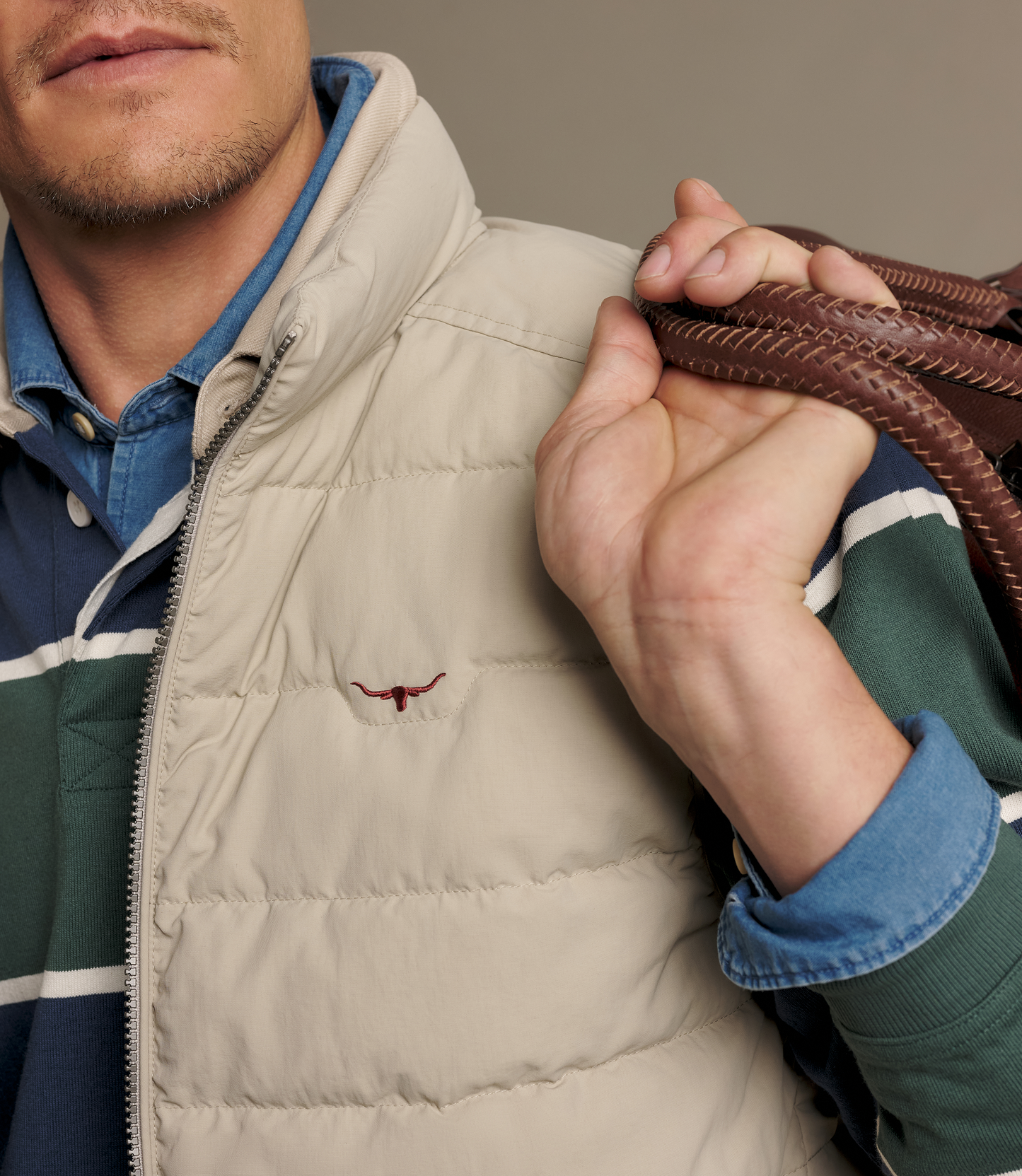 R. M. Williams - Rydal Padded Vest - Almond Beige