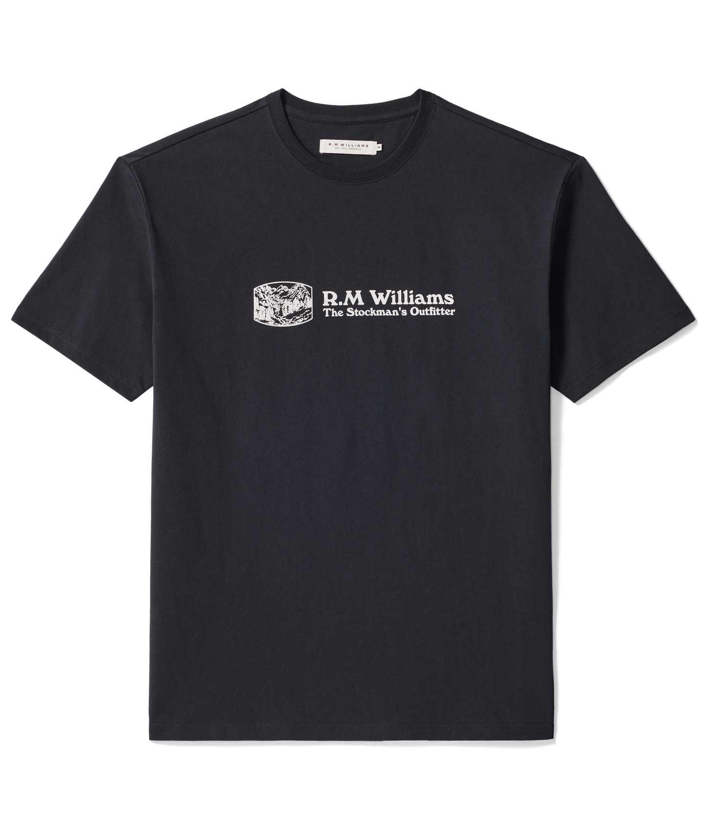 R M Williams - Black Outfitter T-Shirt