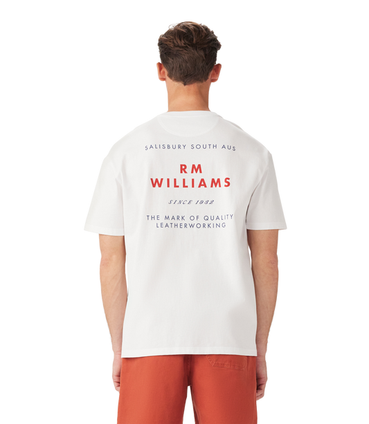 R.M. Williams Menu Tee White - White