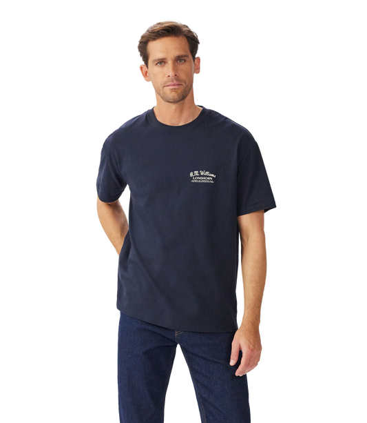 R. M. Williams - Longhorn T-Shirt - Navy