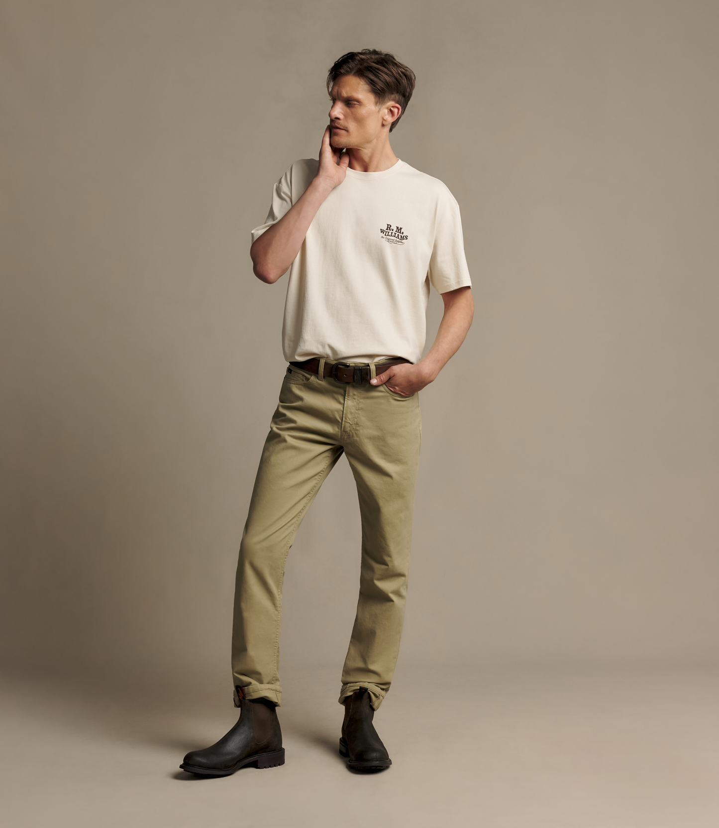 R. M. Williams - Kandos Tee - Ecru