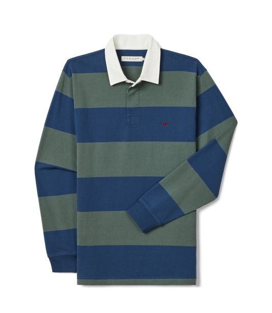 R. M. Williams - Jones Stripe Rugby - Ensign Blue