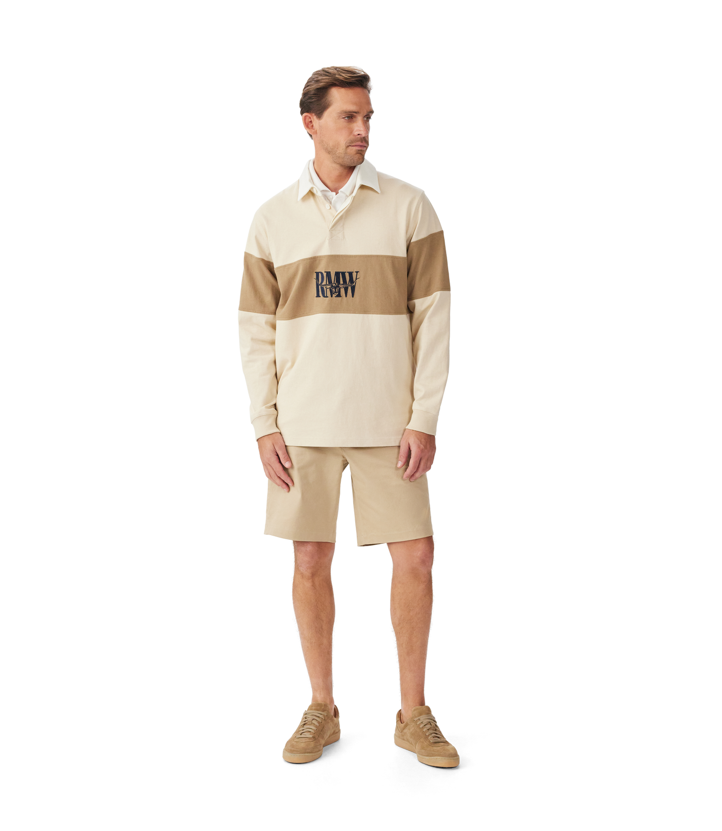 R. M. Williams - Heritage Rugby Knit - Navy/Sand