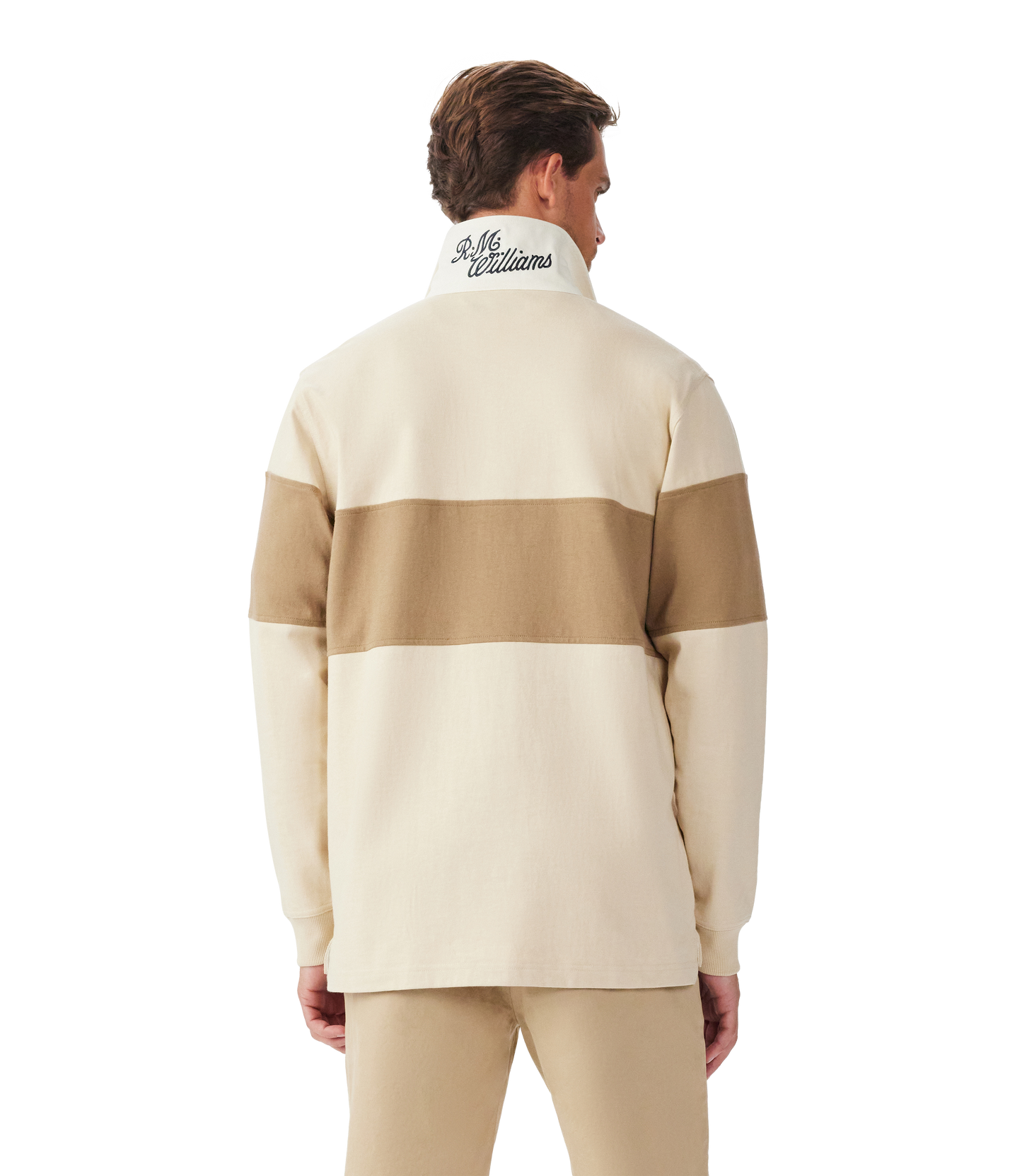 R. M. Williams - Heritage Rugby Knit - Navy/Sand