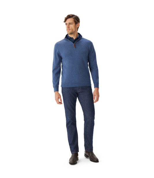 R.M. Williams Ernest Sweater Merino - Indigo