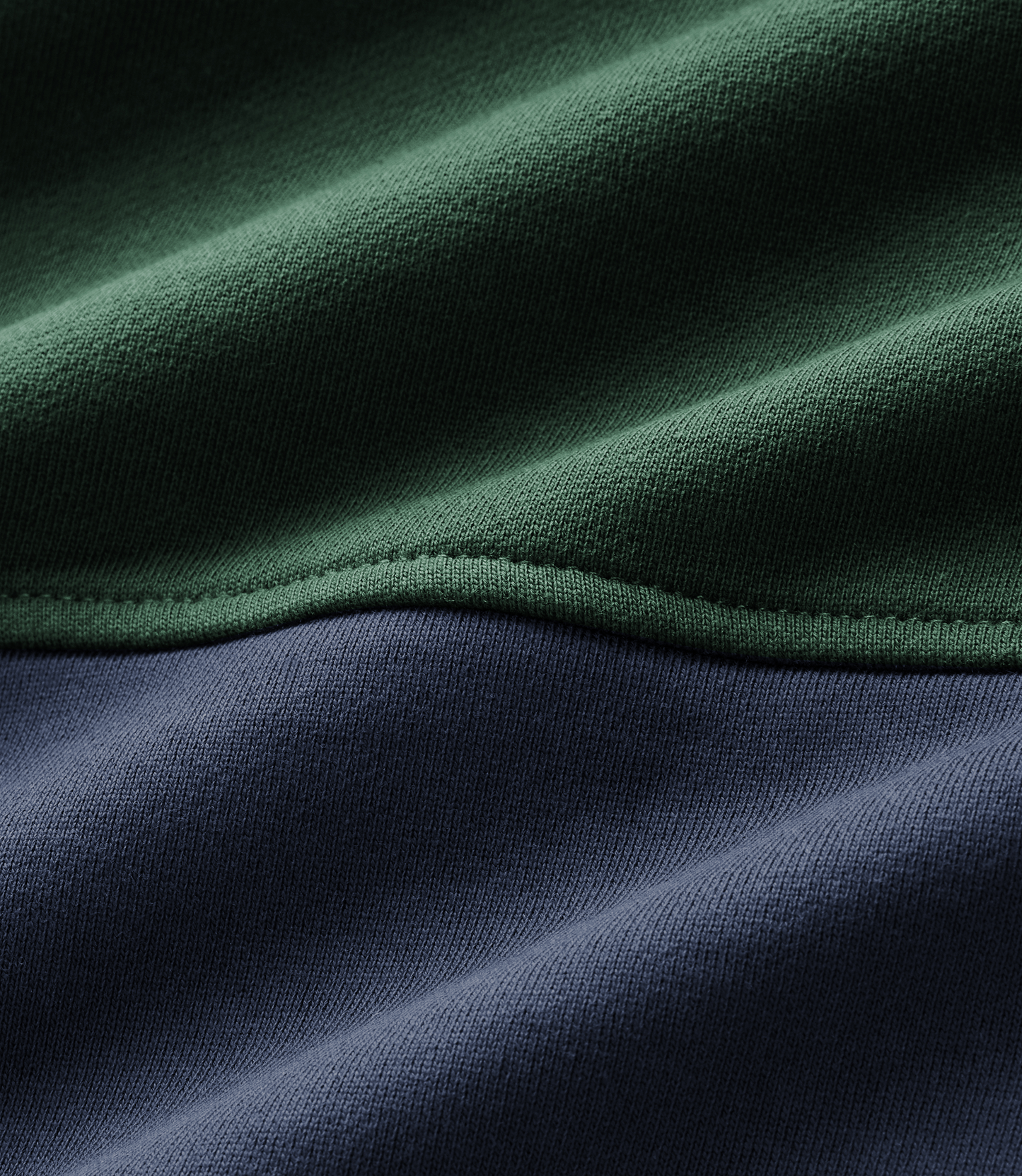R M Williams - Heritage Panel Zip Sweatshirt - Navy/Green