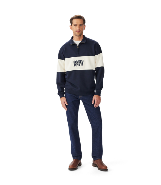 R. M. Williams - Heritage 1/4 Zip Sweatshirt - Navy