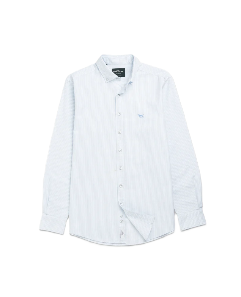 Rodd & Gunn - Oxford Stripe Sports Fit Striped Shirt - Capri