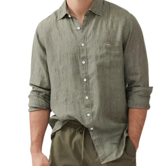 Rodd & Gunn - Cable Bay Shirt - Kelp or White