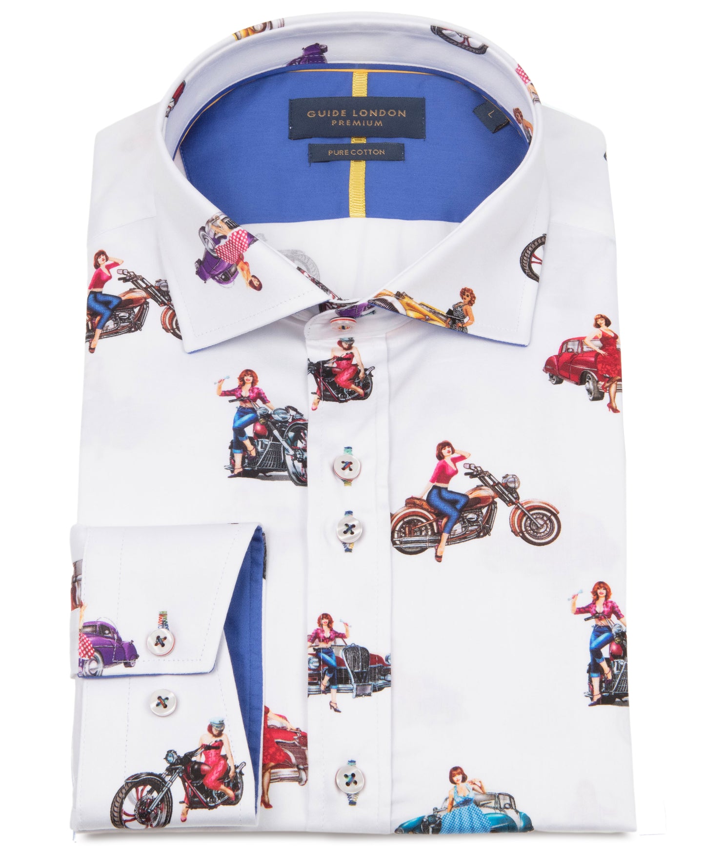 Guide London - Sateen Shirt - Girls & Wheels