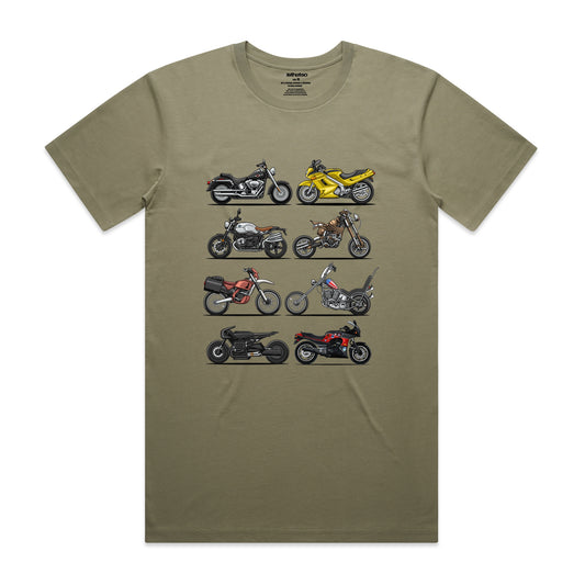 Isthatso Cotton Graphic T-Shirt - Movie Motorcycles