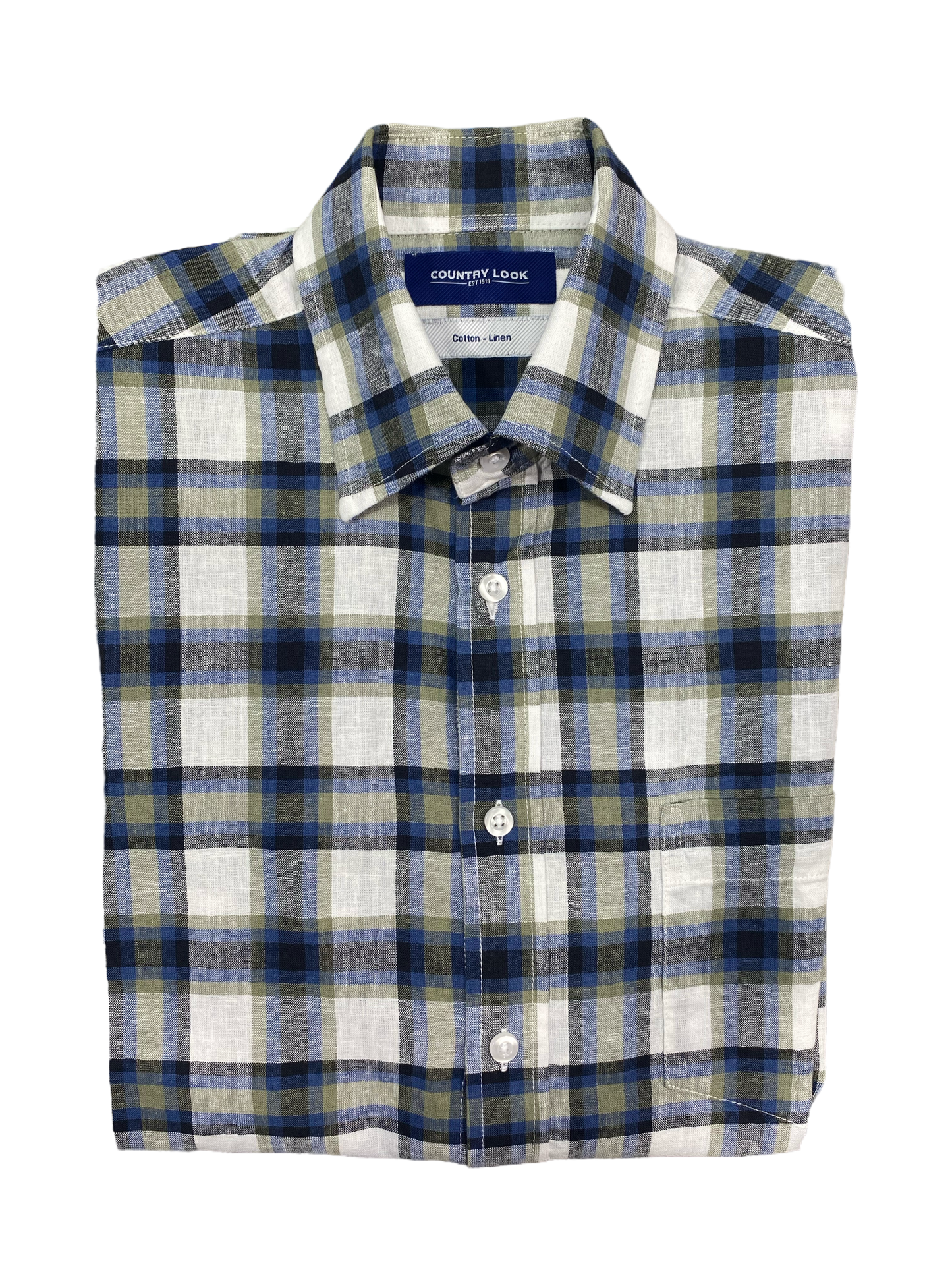 Country Look - Lucas Short Sleeved Shirt - Khaki Check