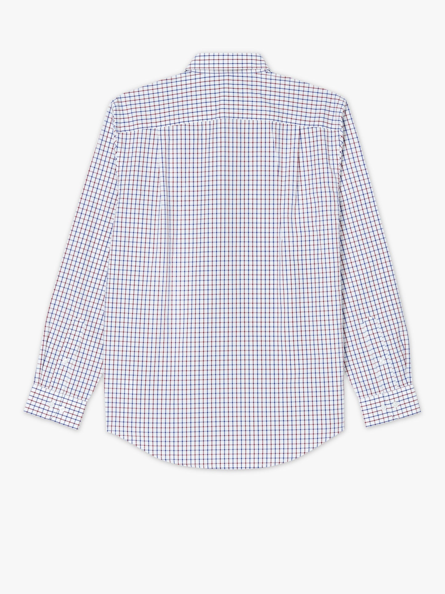 R. M. Williams Collins Shirt - Navy/Burgundy/White