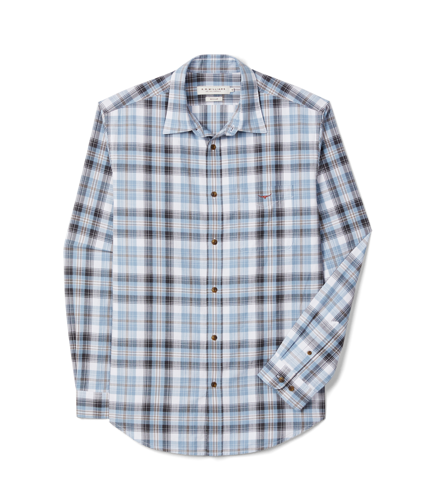 R. M. Williams - O'Connell Check Shirt - White