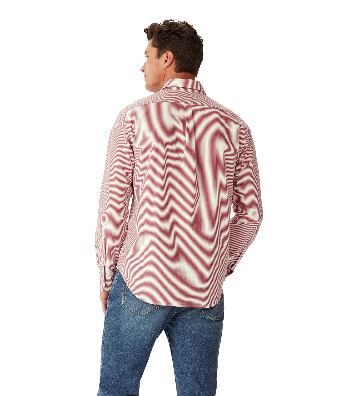 R. M. Williams - Regular Poplin Stripe - Red/White