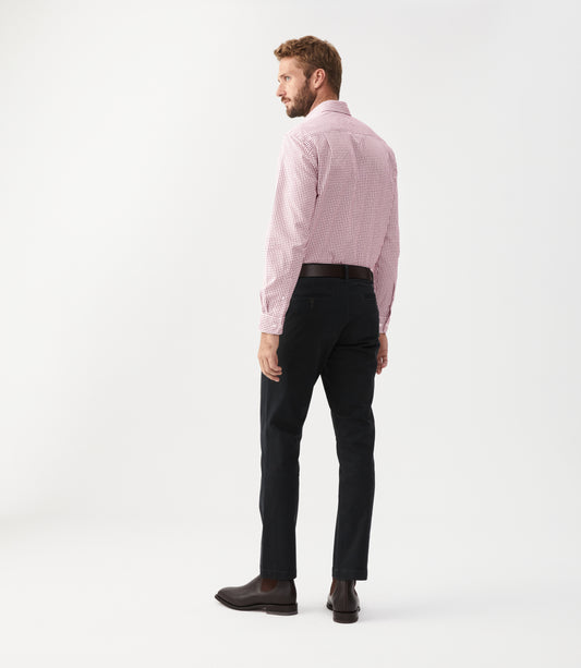 R. M. Williams Collins Shirt - Burgundy Check