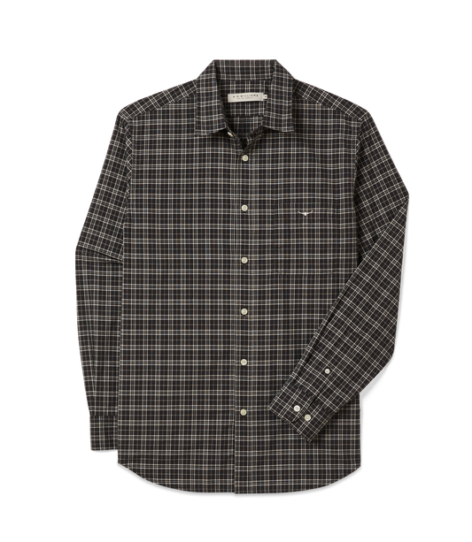R. M. Williams - Regular Poplin Check - Black/White