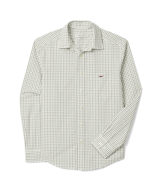 R. M. Williams - Newland Poplin Check Shirt - Moss