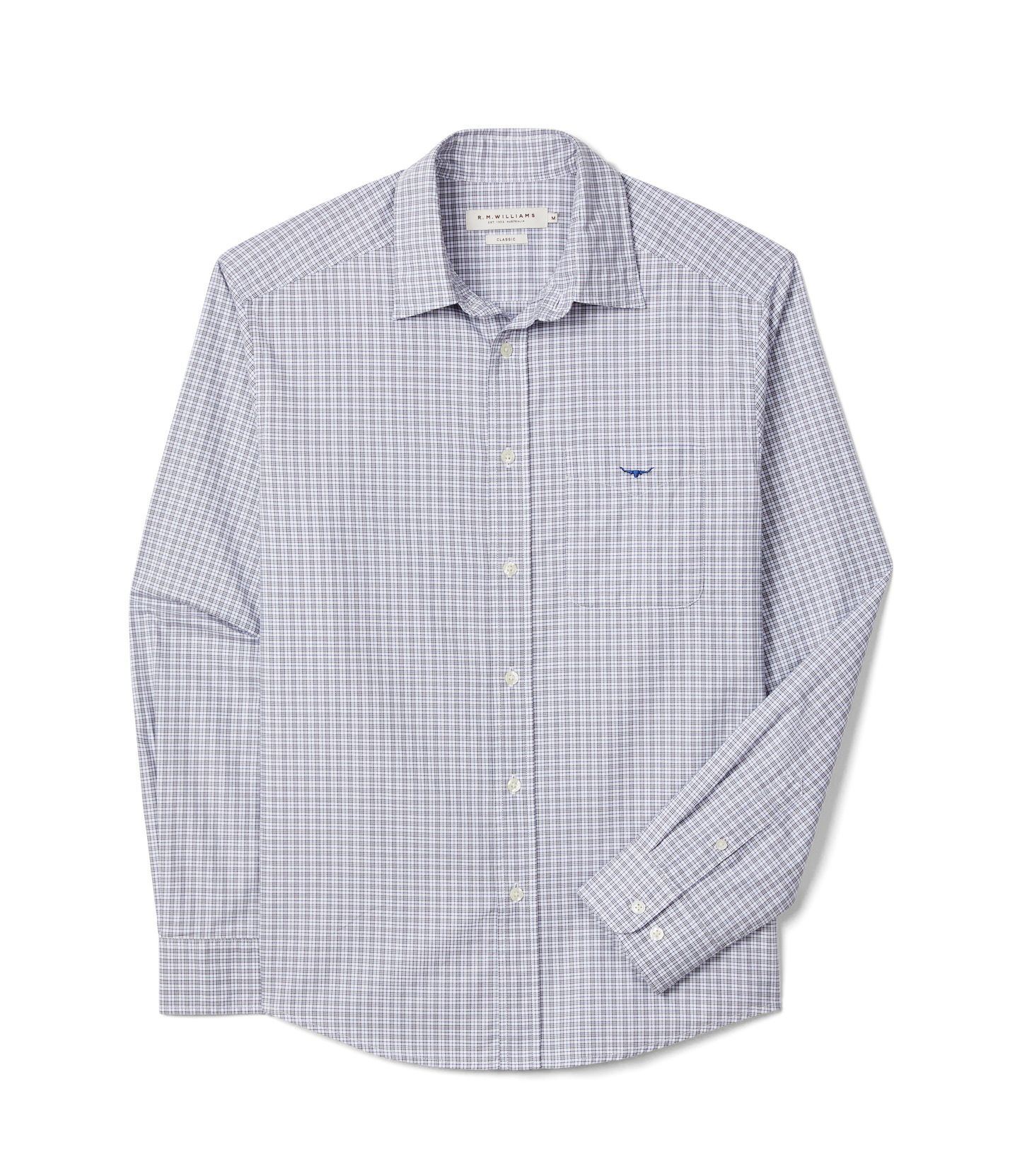R. M. Williams - Kerrabee Twill Check Shirt - Brown/White