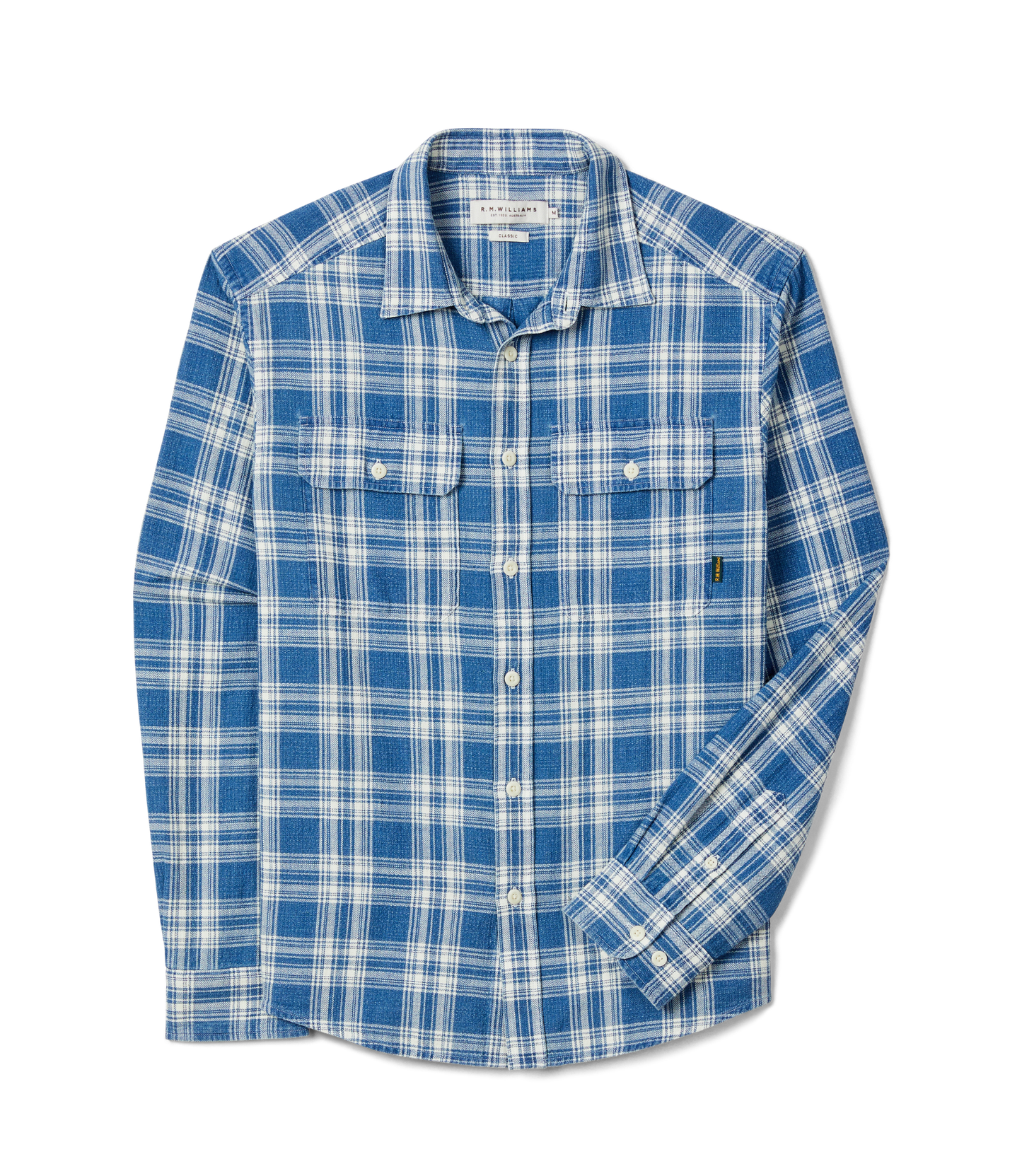 R. M. Williams - Flinton Check Shirt - Sky
