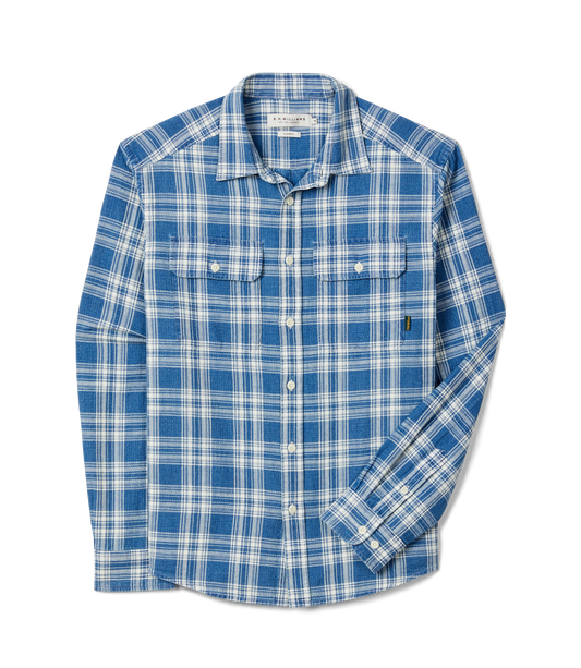R. M. Williams - Flinton Check Shirt - Sky