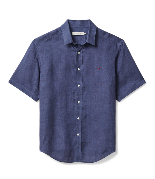 R. M. Williams - Newman Linen Shirt - Steel Blue