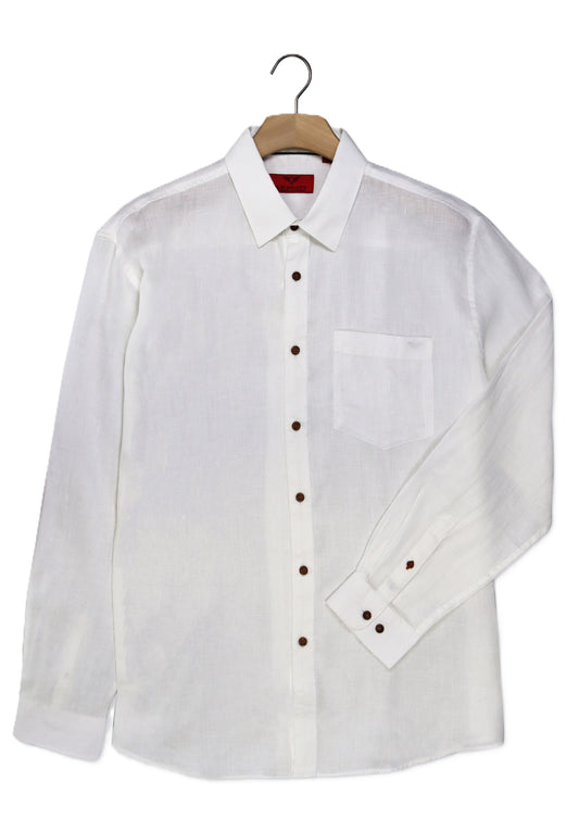 R.F. Scott - Fielding Linen Shirt - White