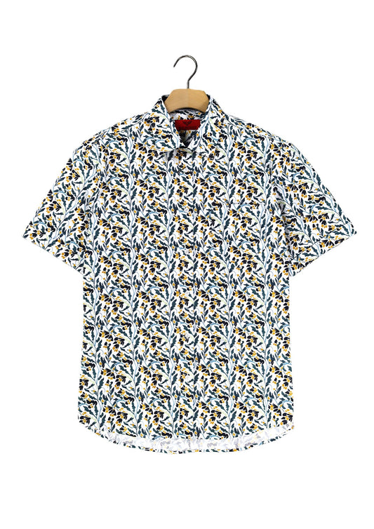 R.F. Scott - Fields Short Sleeved Shirt - Nectar