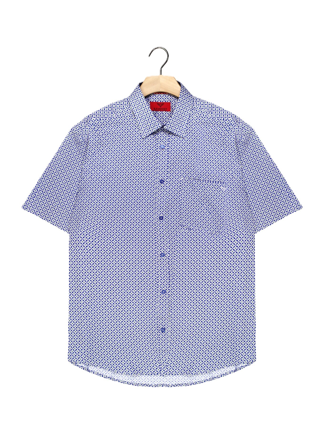 R.F. Scott - Fields Short Sleeved Shirt - Cadet