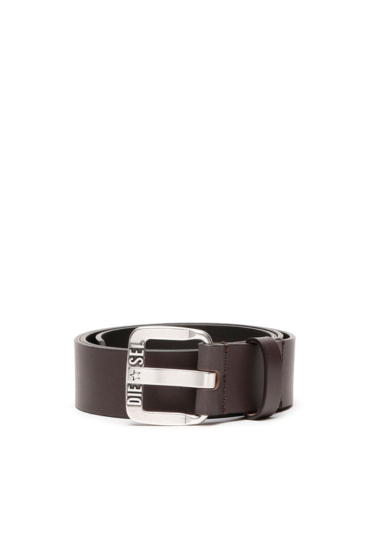 Diesel - B-Star II Logo Belt - Chocolate Brown