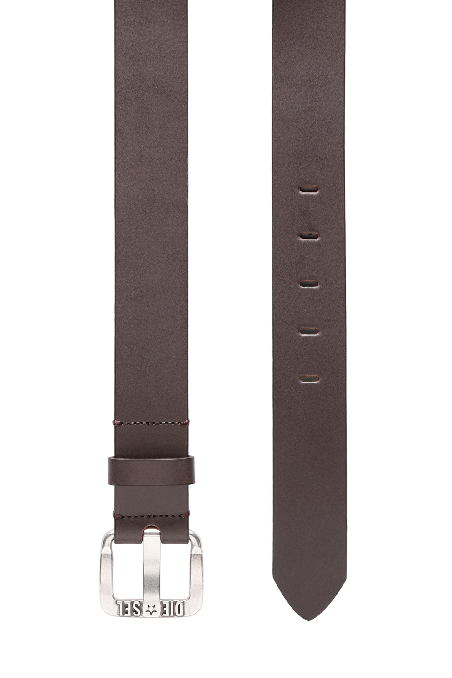 Diesel - B-Star II Logo Belt - Chocolate Brown
