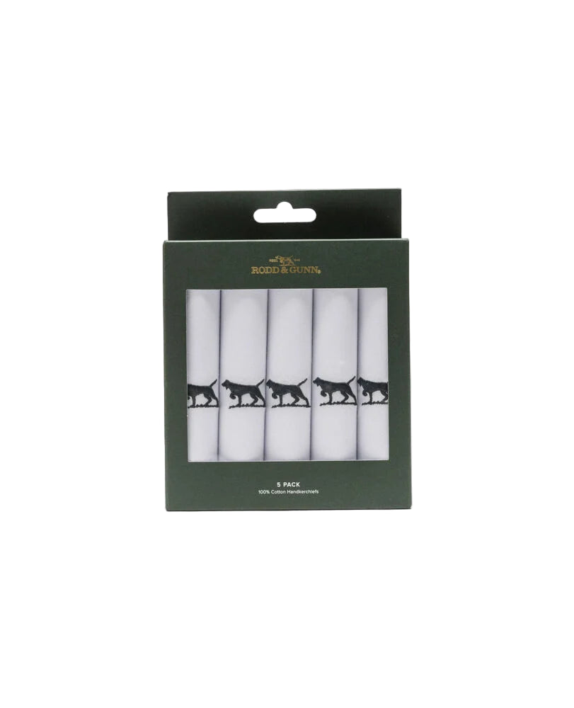 Rodd & Gunn - Gunner Handkerchief 5 Pack - Multiple Colours