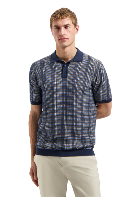 No Excess - Pullover Polo - Patterned Night