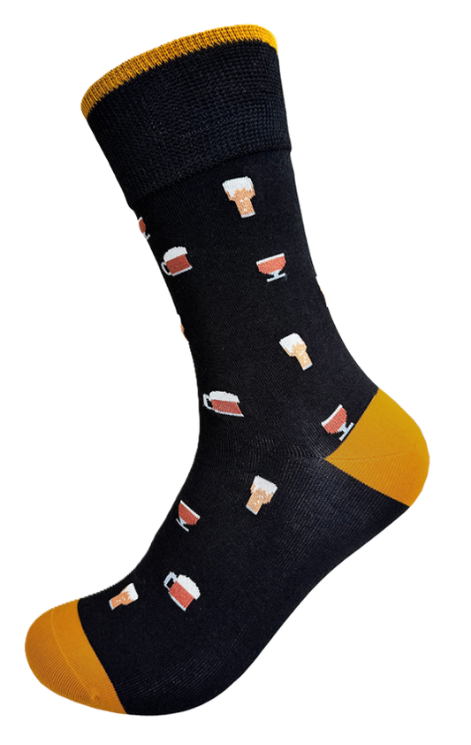Designer Textiles - Cotton/Bamboo Socks - Beer