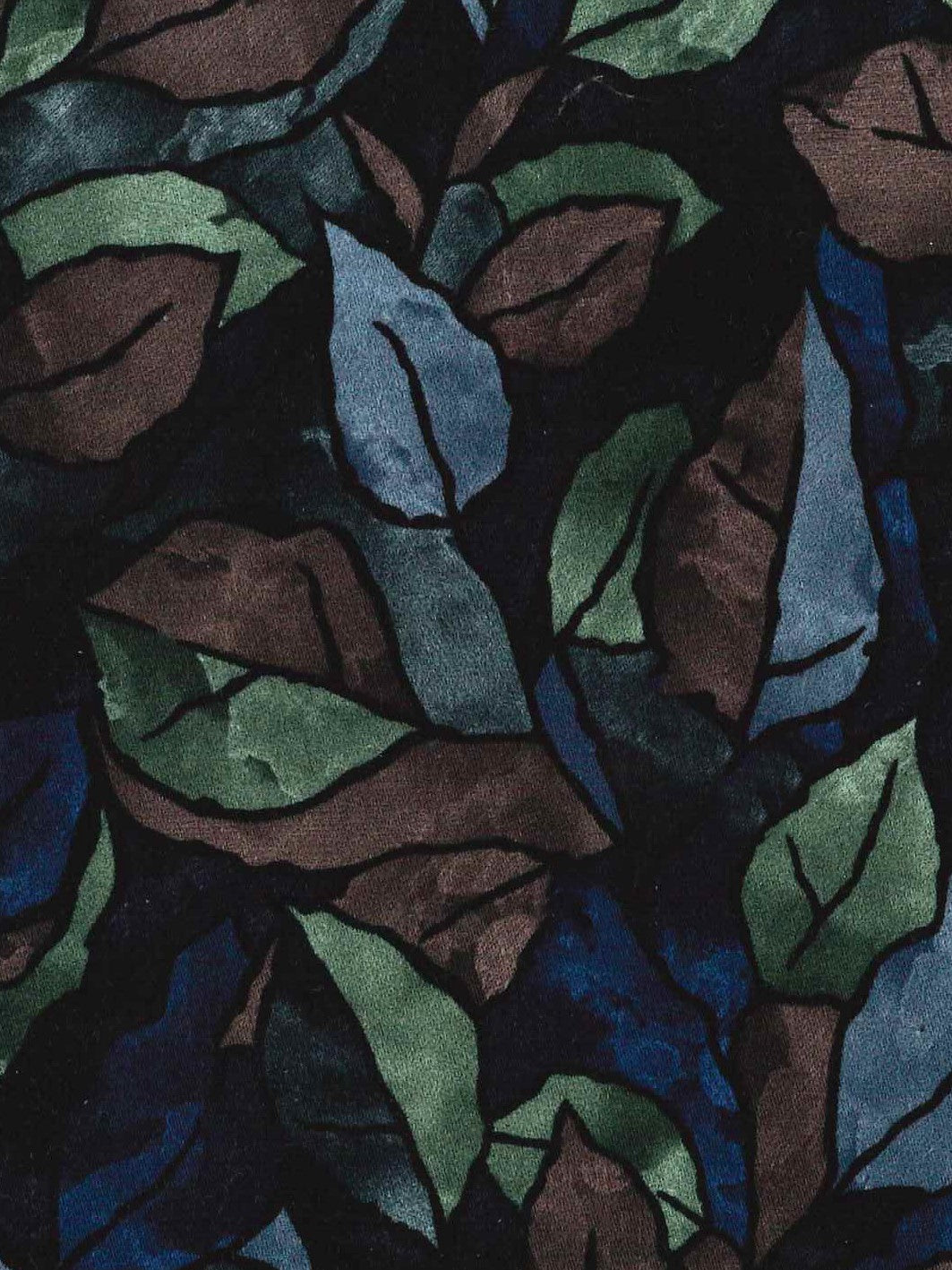 Cambridge - Sorrento Shirt - Dark Leaf Print