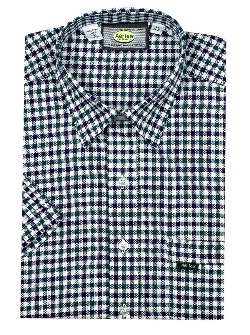 Aertex - Taunton Polo - Wine Check or Green Check
