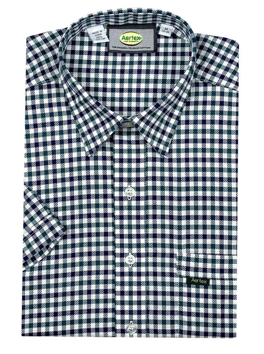 Aertex - Taunton Polo - Wine Check or Green Check