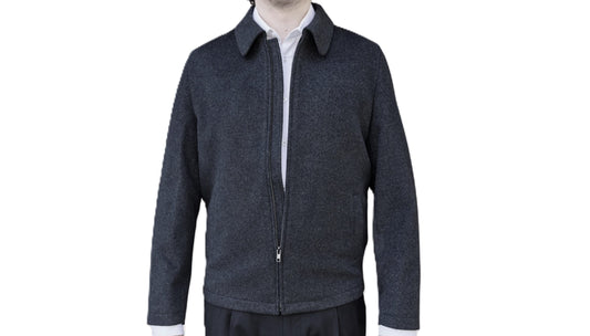 Savile Row - Jonathan Zip Front Jacket - Charcoal
