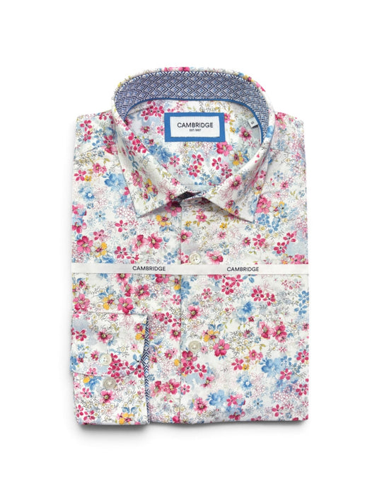 Cambridge - Sorrento Shirt - Pink Florals