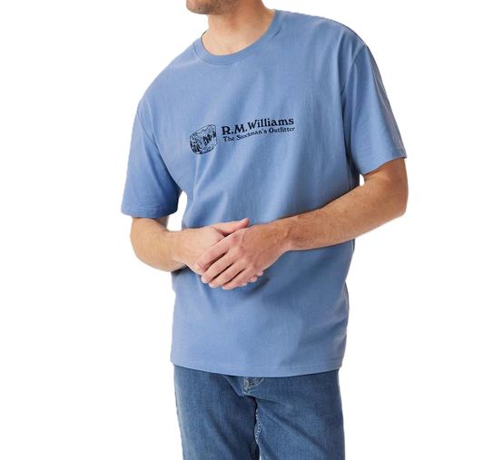 R. M. Williams - Outfitter T-Shirt - Soft Blue