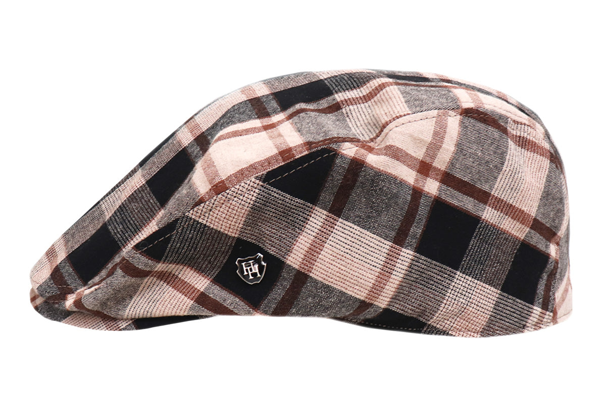 Hill Hats - Healy Sports Cheesecutter - Brown Check