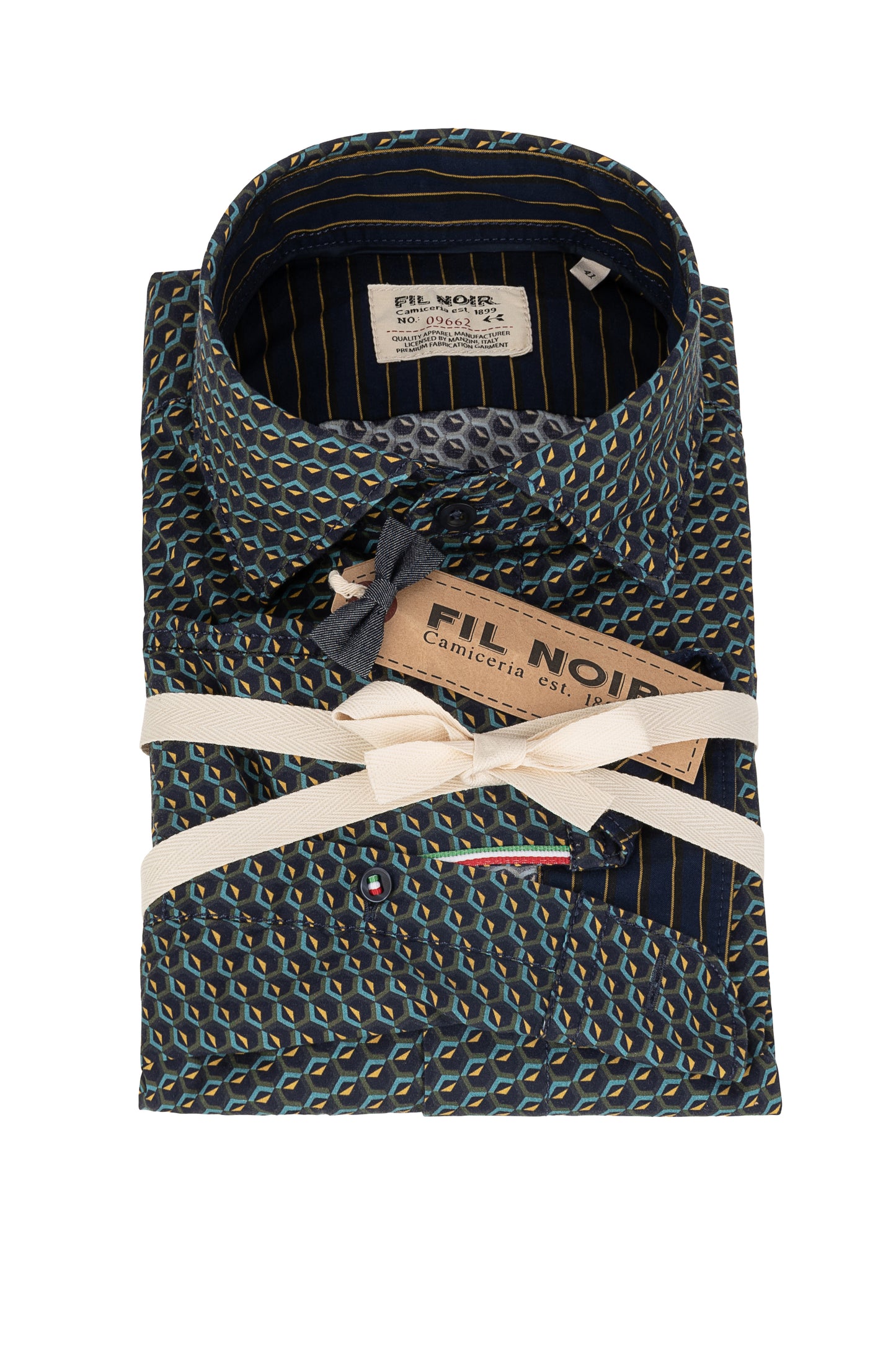 Fil Noir - Treviso Shirt - Nightblue