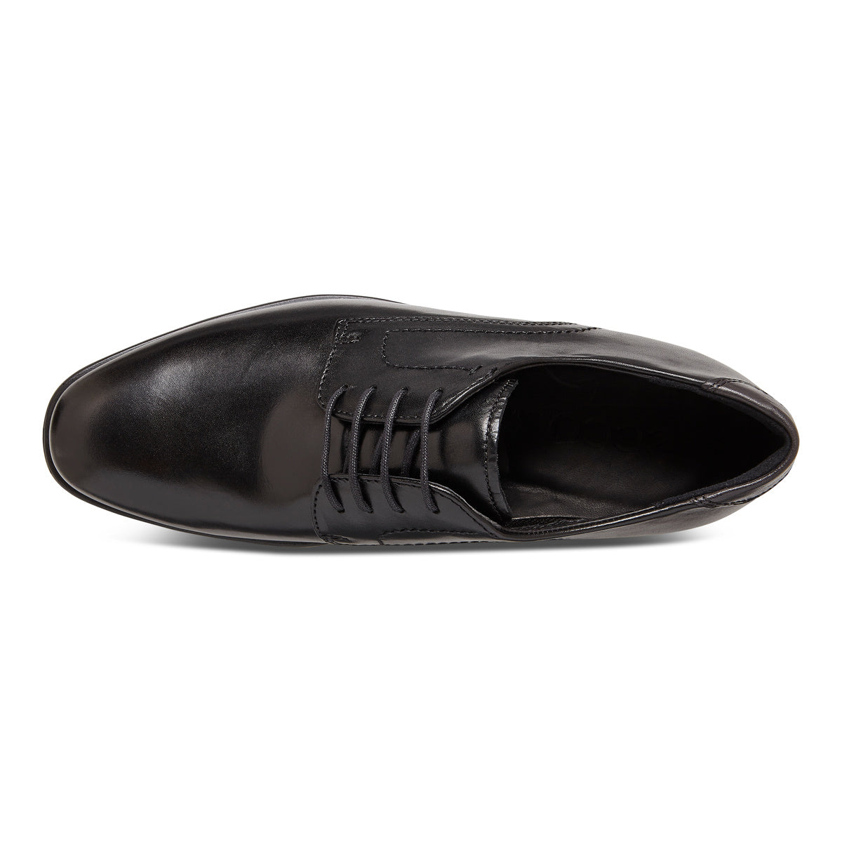 Ecco Me’n Oxford Dress Shoes Loafers Lace Up Black Leather