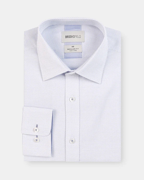 Brooksfield - Blue Textured Shirt