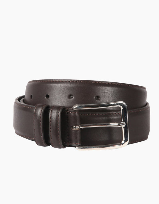 Rembrandt Calabria Italian Leather Belt - Dark Brown