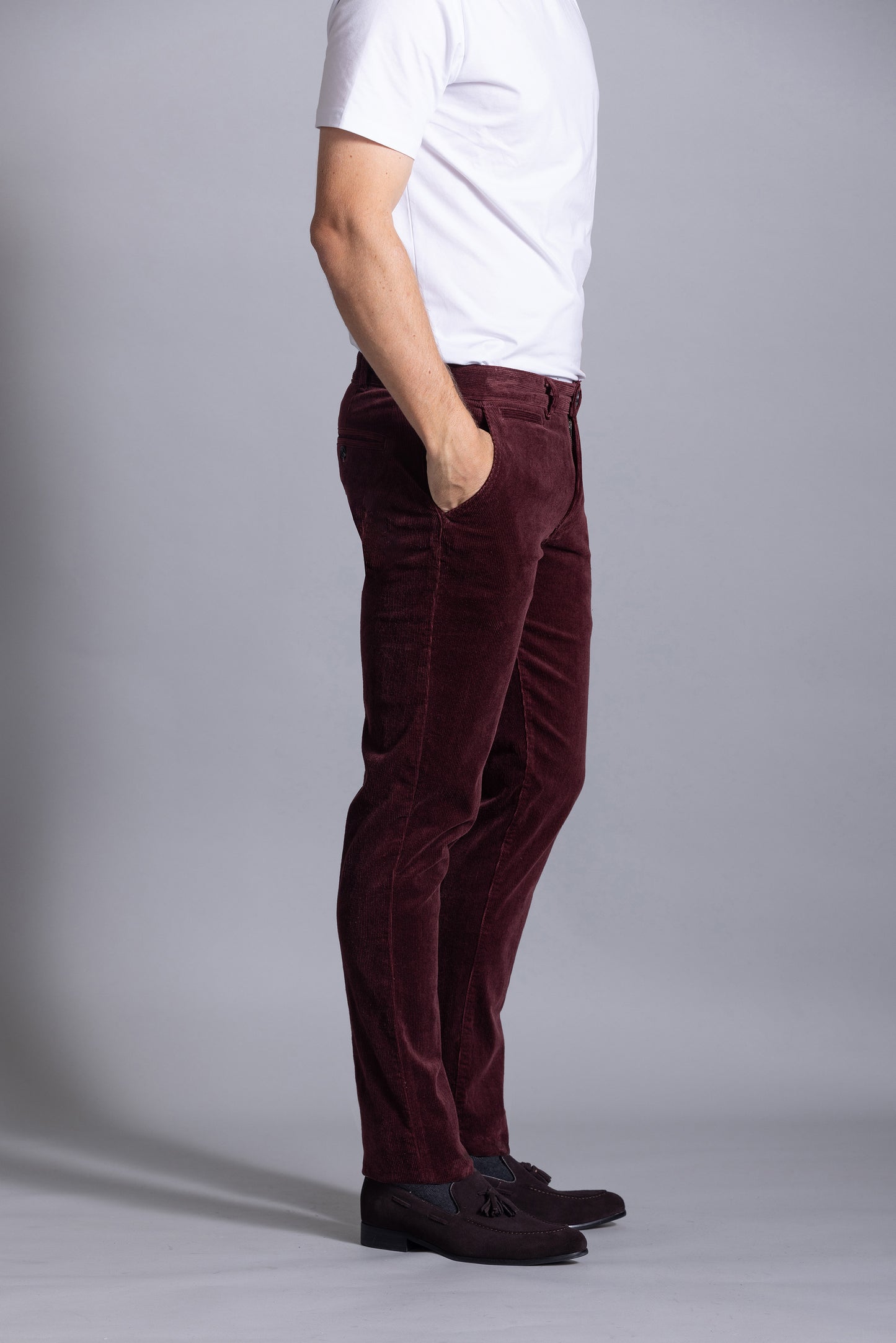 Cutler & Co - Hastin Cord Trousers - Schist or Port